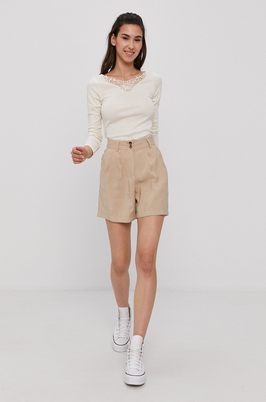 Only Longsleeve 15230579 beżowy AA00