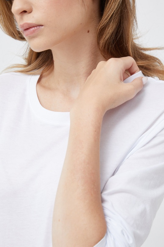 Armani Exchange longsleeve bawełniany 8NYT95.YJ16Z.NOS biały