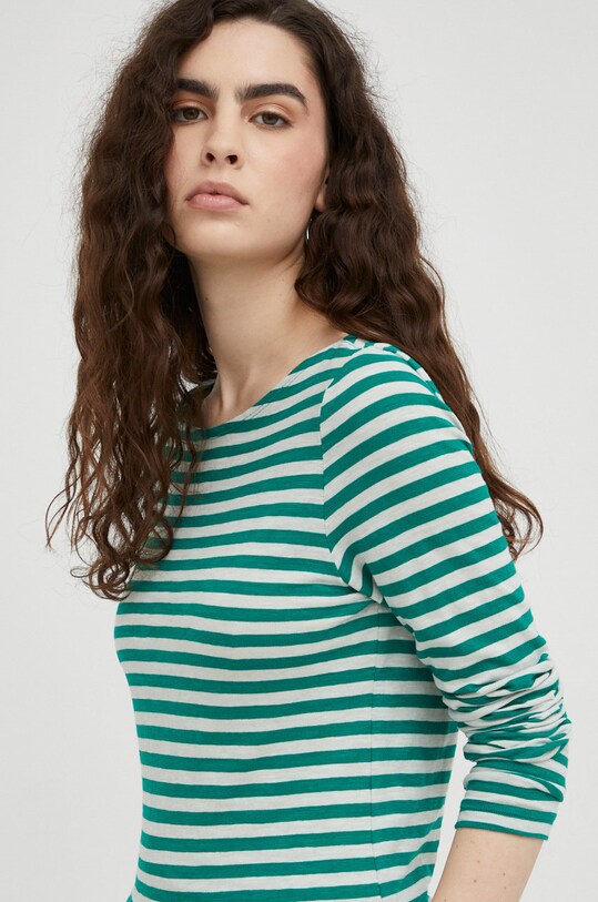 Marc O'Polo longsleeve din bumbac M09219652597 verde