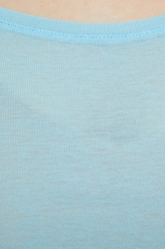 American Vintage longsleeve din bumbac MAS04 albastru