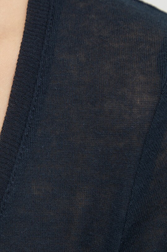 American Vintage longsleeve din bumbac MAS04 bleumarin