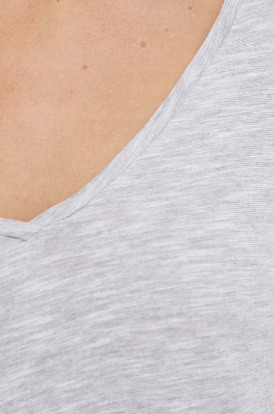 American Vintage longsleeve T-SHIRT ML COL V JAC52 szary