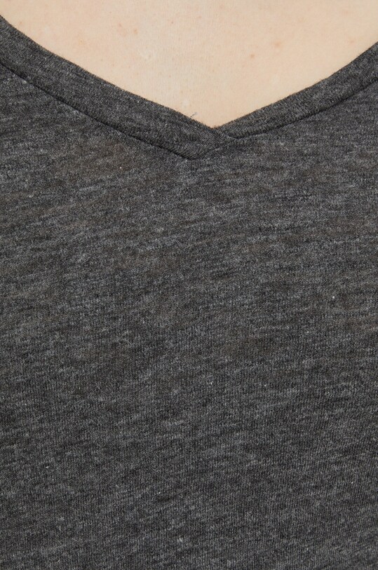 American Vintage longsleeve T-SHIRT ML COL V JAC52 szary