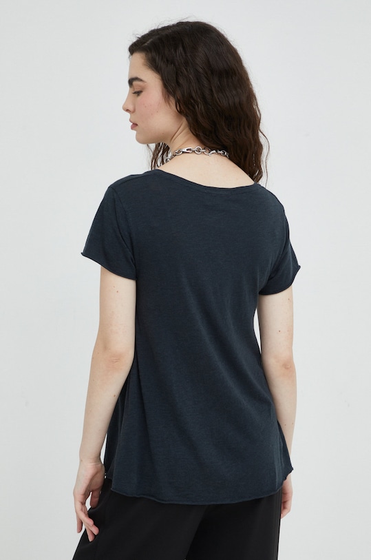 Odzież American Vintage t-shirt JAC51 granatowy