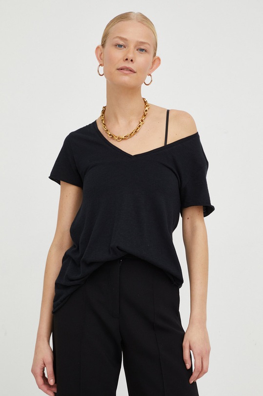 American Vintage t-shirt pozostałe czarny JAC51