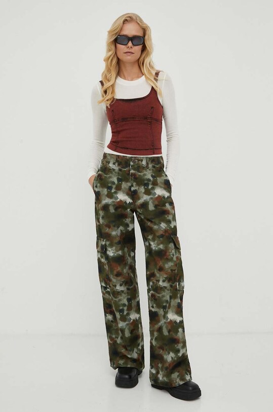 Bruuns Bazaar longsleeve z domieszką wełny BBW1071N beżowy SS24