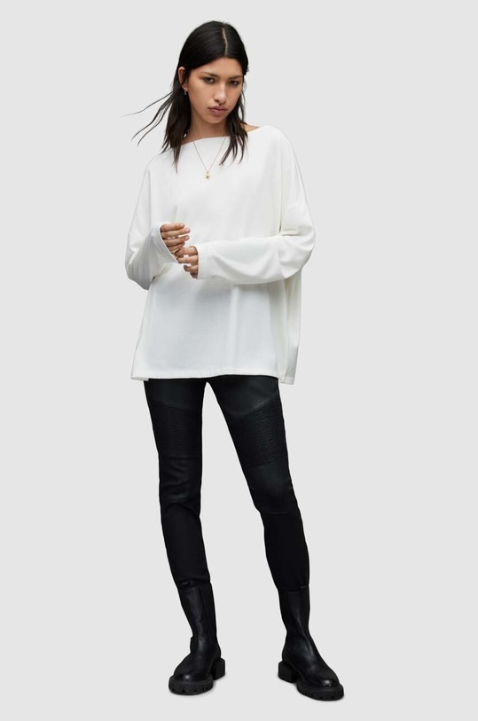 Majica dugih rukava AllSaints WM020N bež AA00