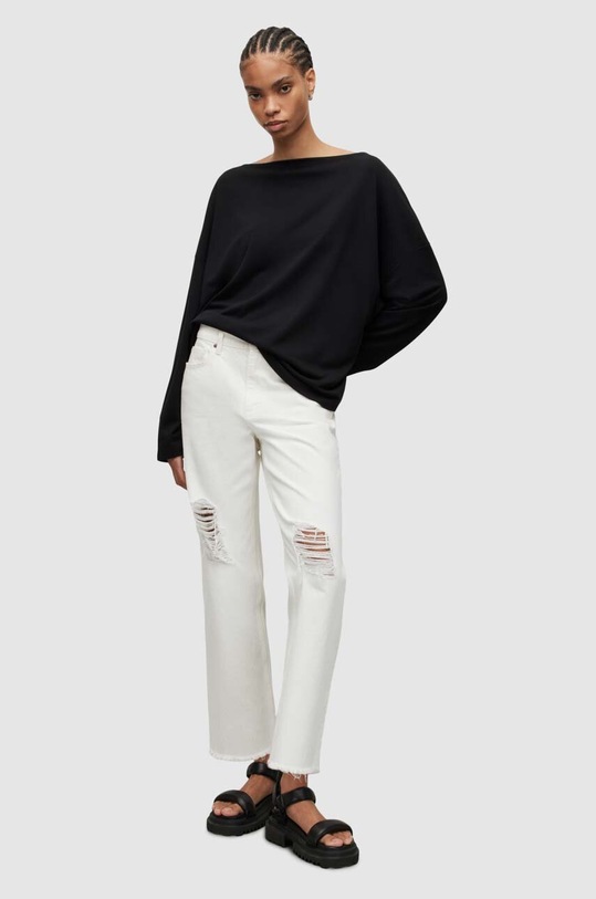AllSaints longsleeve WM020N negru