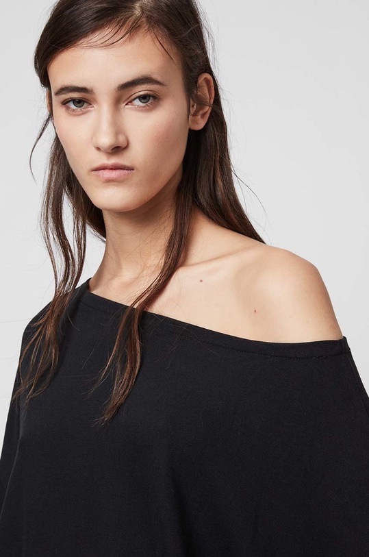 AllSaints longsleeve WM020N negru AA00