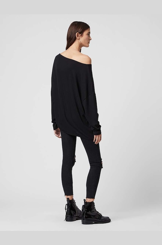 AllSaints longsleeve RITA TEE czarny WM020N