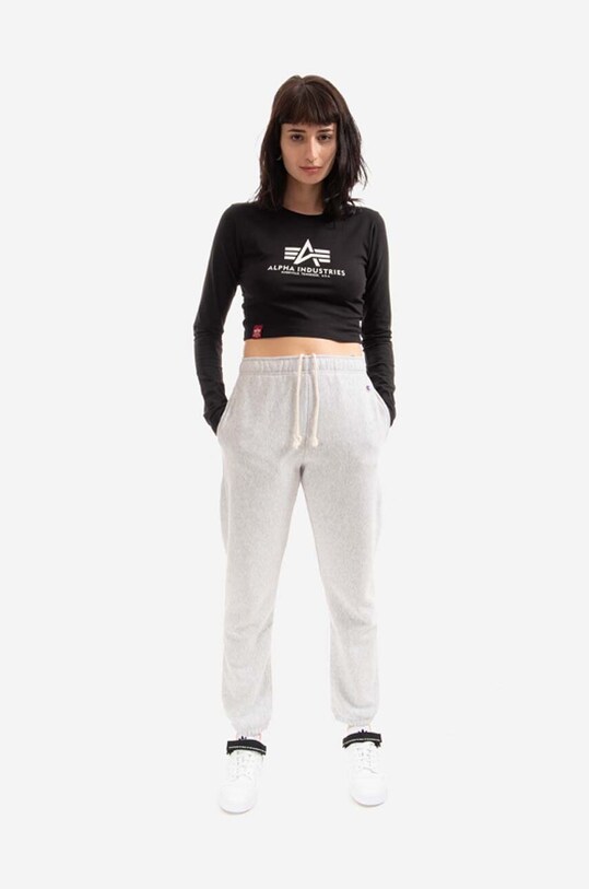 Alpha Industries longsleeve Basic 116076.03 czarny AA00