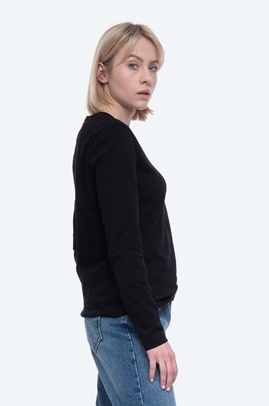 Wood Wood cotton longsleeve top Moa 10001500.2323 black