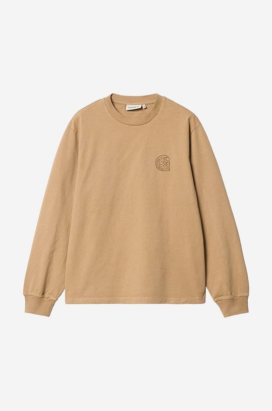 Clothing Carhartt WIP cotton longsleeve top I030661 brown
