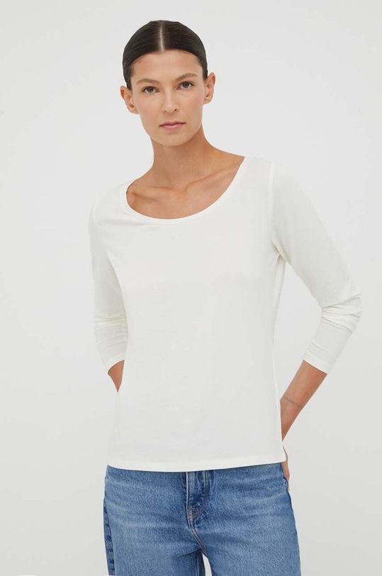 Marc O'Polo longsleeve uni bej M08308752217