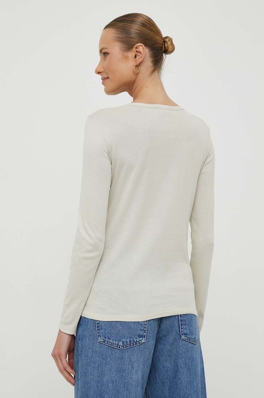 Îmbrăcăminte United Colors of Benetton longsleeve din bumbac 3GA2E16F9.152 bej