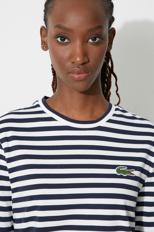 Lacoste cotton longsleeve top TF9207 navy