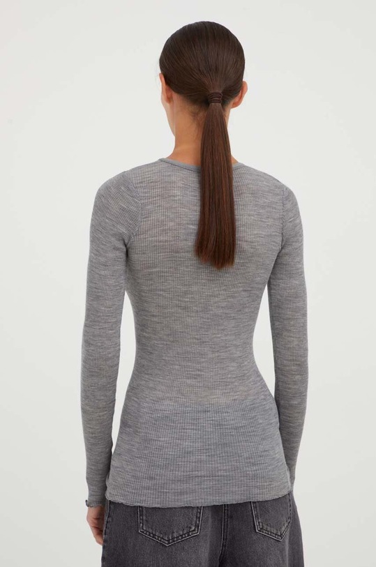 Odzież Samsoe Samsoe sweter wełniany DOUDO F00013571 szary