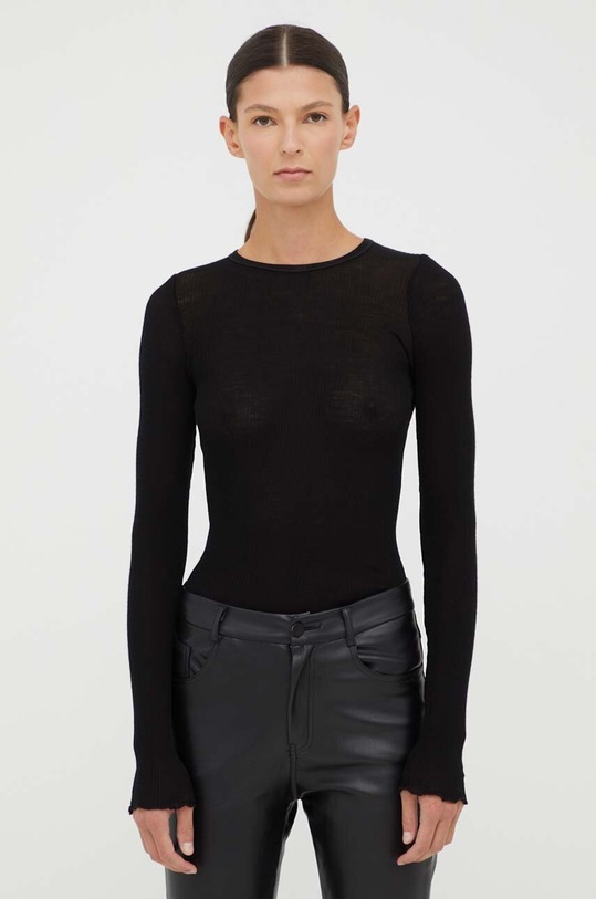 Samsoe Samsoe pulover de lână negru F00013571