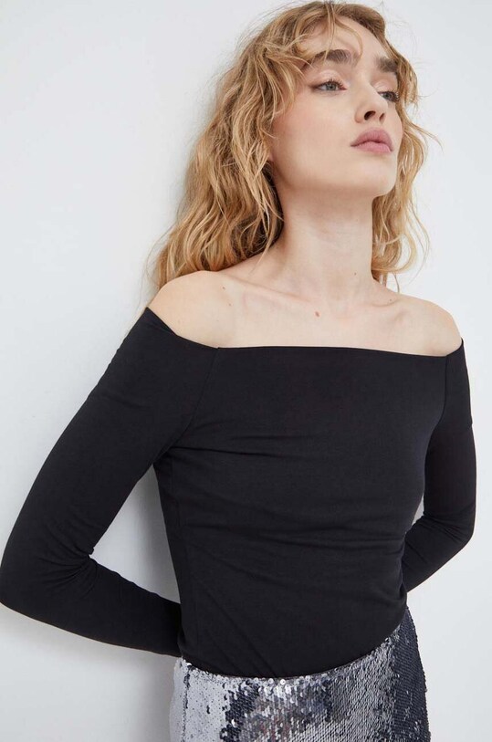 Samsoe Samsoe longsleeve uni negru F00001550