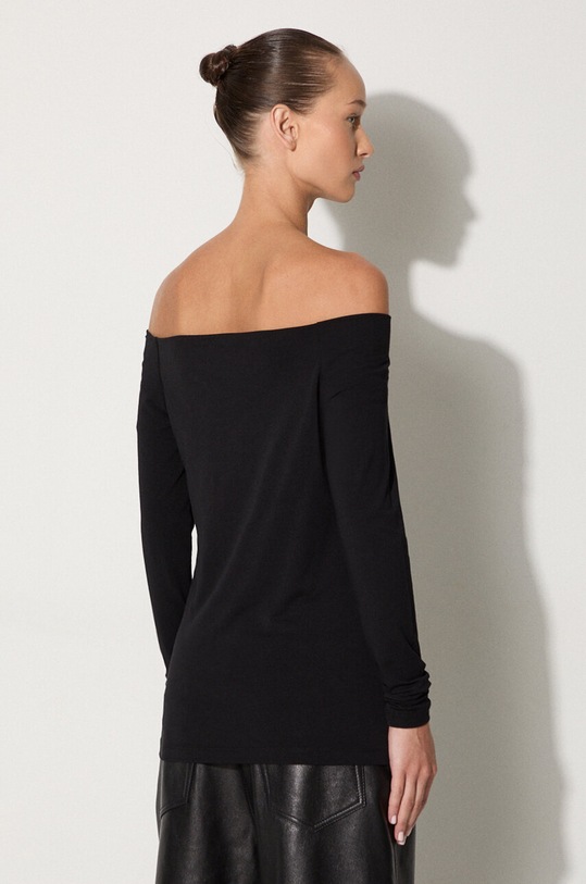 Tričko s dlouhým rukávem Samsoe Samsoe NANA F00001550 černá AA00