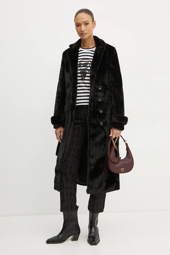Хлопковый лонгслив Karl Lagerfeld A1W17137 чёрный AA00