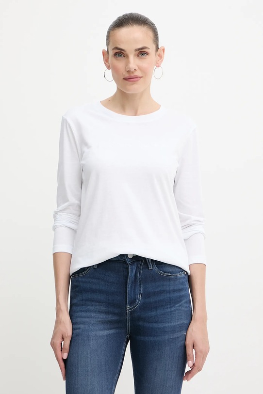 Armani Exchange longsleeve bawełniany regular biały XW001456.AF10356.NOS