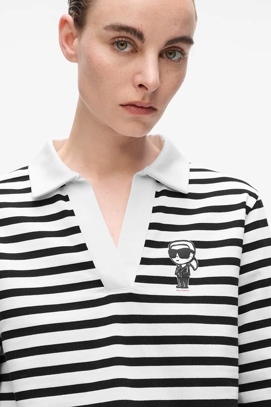Karl Lagerfeld longsleeve din bumbac A4W17081 negru AA00