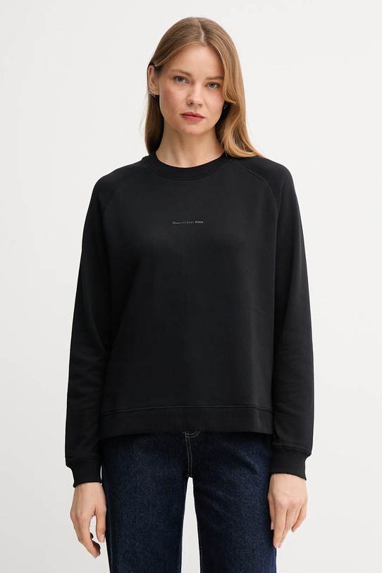 Бавовняна кофта Marc O'Polo бавовна чорний 5000006286