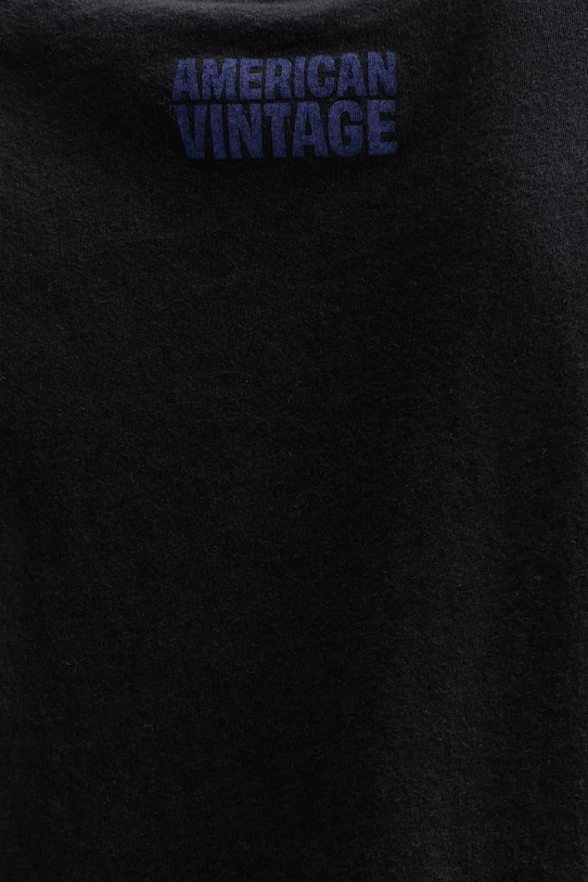American Vintage longsleeve bawełniany APO02D czarny