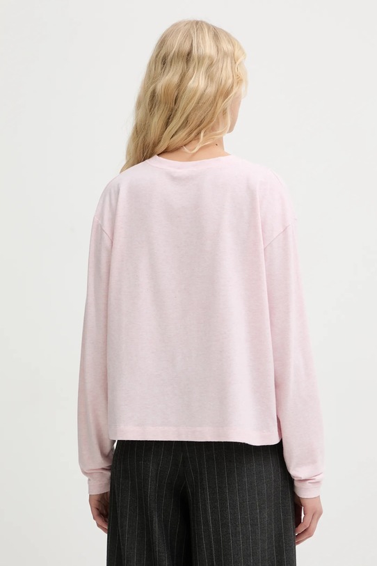 Odzież American Vintage longsleeve YPA02B różowy