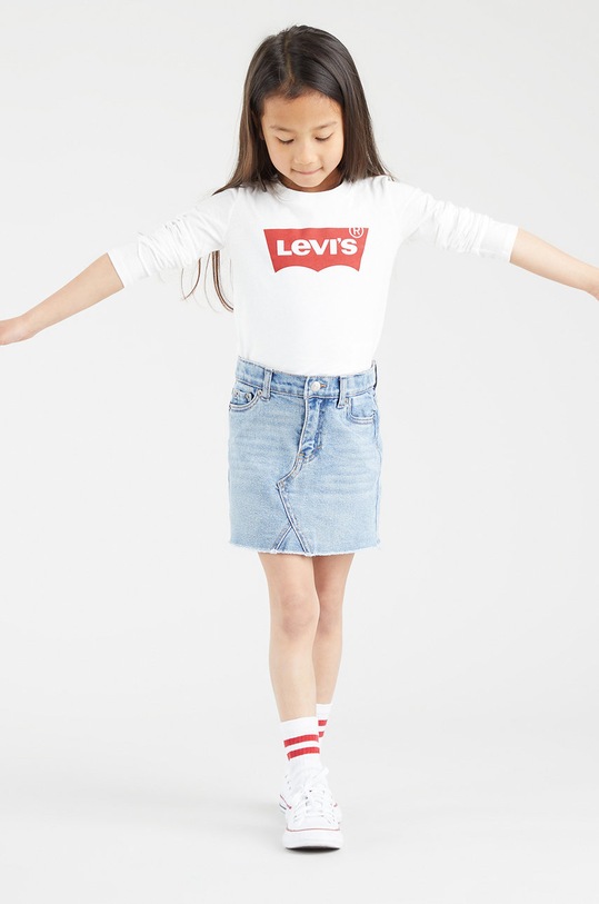 Levi's Longsleeve copii 3EA643.NOS.G alb AA00