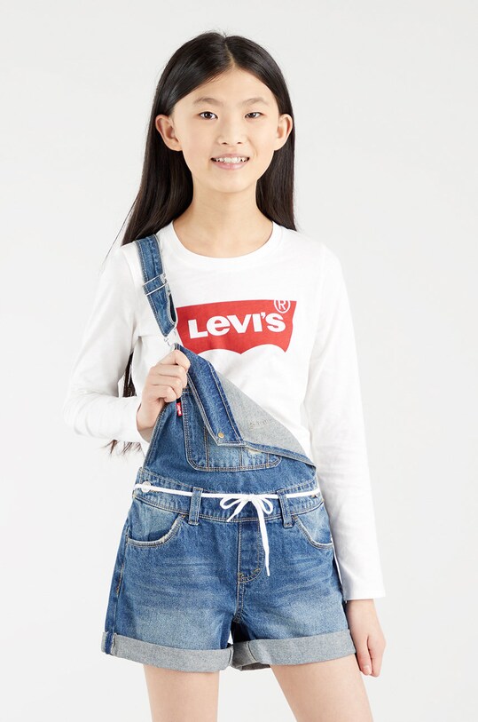 Детский лонгслив Levi's хлопок белый 4EA643.NOS.G