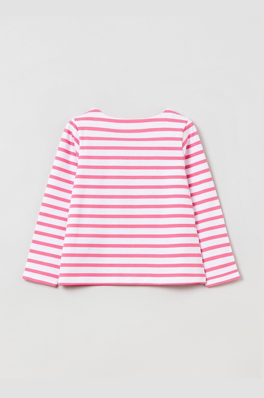 Хлопковый детский лонгслив OVS 1401851.GIRL.3.10YEARS. розовый AA00