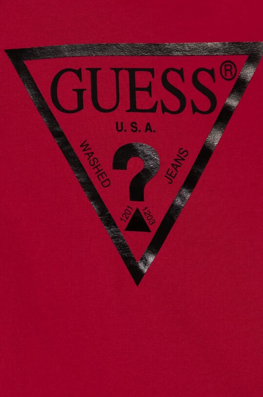Девочка Хлопковый детский лонгслив Guess J84I36.K8HM0.9BYH розовый