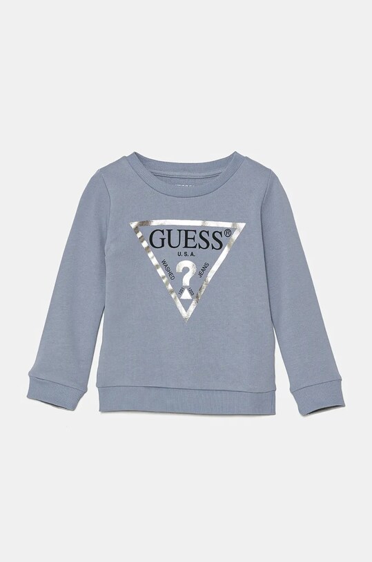 Дитяча бавовняна кофта Guess бавовна блакитний K74Q12.KAUG0.9BYH