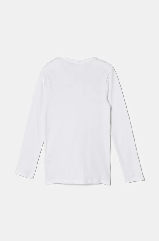 Хлопковый детский лонгслив United Colors of Benetton 3FZ10M00C.G.Continuativ белый AA00