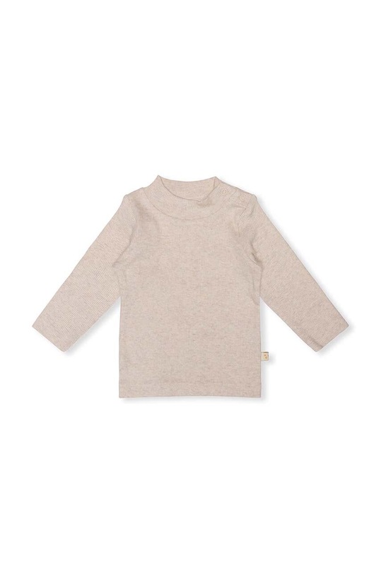 Бавовняний лонгслів для немовлят That's mine 019817 бежевий AA00