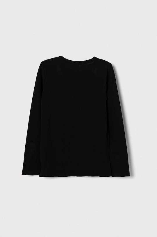 Παιδικό βαμβακερό μακρυμάνικο United Colors of Benetton 3I1XC10DA.G.NOS μαύρο AA00