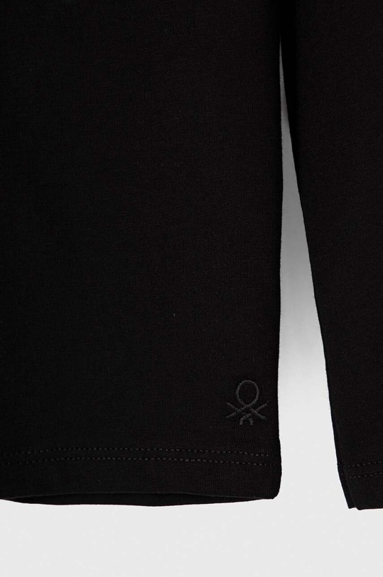 Κοριτσίστικα Παιδικό βαμβακερό μακρυμάνικο United Colors of Benetton 3I1XC10DA.G.NOS μαύρο