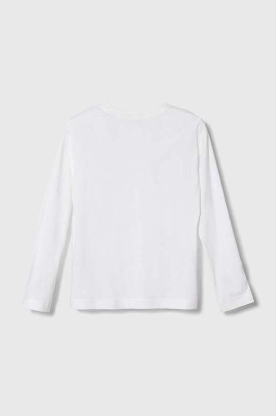 Παιδικό βαμβακερό μακρυμάνικο United Colors of Benetton 3I1XC10DB.G.NOS λευκό AA00