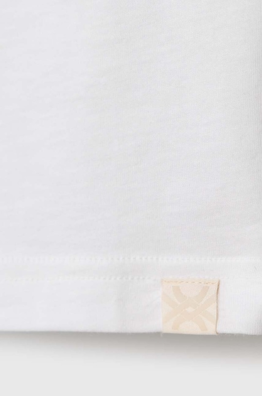 Chłopiec United Colors of Benetton longsleeve bawełniany dziecięcy 3I1XC10DB.G.NOS biały