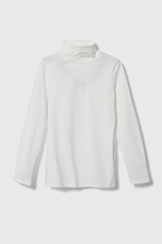 Detské tričko s dlhým rukávom United Colors of Benetton s elastanom biela 3P4ZC202N.G.NOS