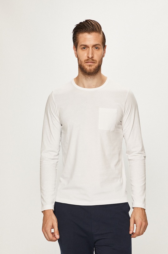 s. Oliver - Longsleeve bawełna biały 03.899.31.5224