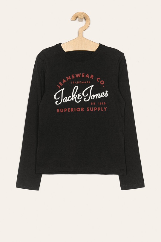 Jack & Jones - Detské tričko s dlhým rukávom 128-176 cm potlač čierna 12154561