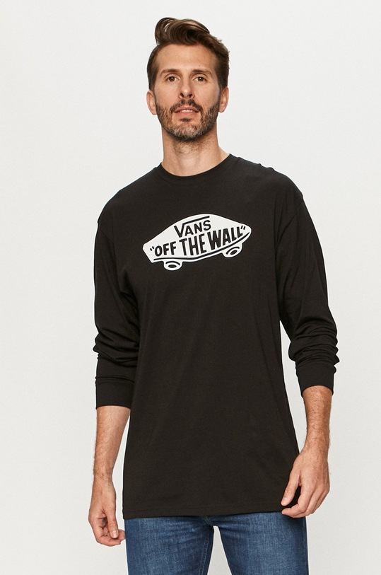 Vans - Longsleeve print negru VN00059JY281
