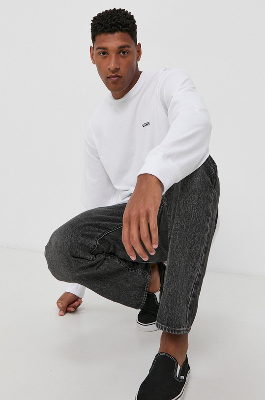 Longsleeve Vans βαμβάκι λευκό VN0A49LCYB21