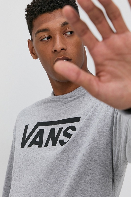 Longsleeve Vans στάμπα γκρί VN000K6HATJ1