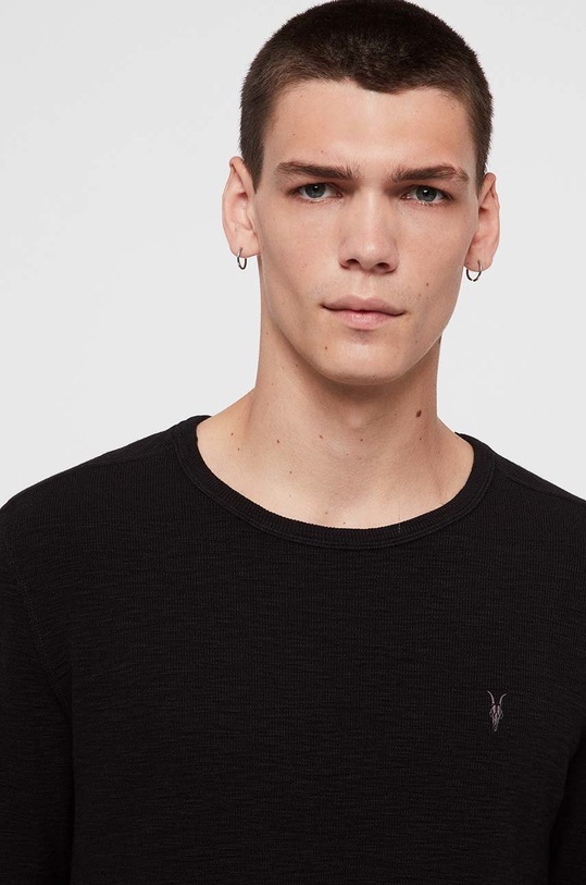 AllSaints - Tričko s dlhým rukávom Muse LS Crew MD021R čierna AA00
