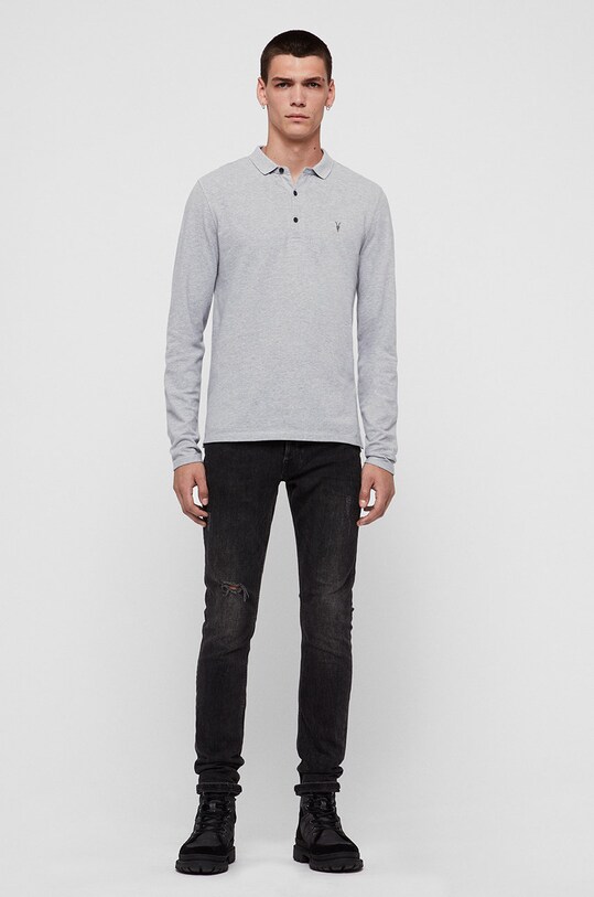 Îmbrăcăminte AllSaints - Longsleeve Reform Polo MD170H gri