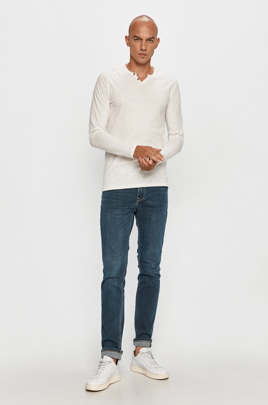Jack & Jones - Tričko s dlhým rukávom 12172361 biela AA00